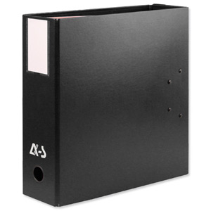 Arianex Double Capacity Lever Arch Files File with A-Z Dividers 2x50mm Spines A4 Black Ref DA4-BK