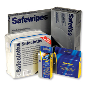 AF Safewipes in Zip-lock Bag Pure Cotton 230x230mm Ref SWI100 [Pack 100]
