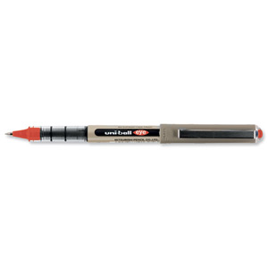 Uni-ball Eye UB150 Rollerball Pen Micro 0.5mm Tip 0.2mm Line Red Ref 9000502 [Pack 12]