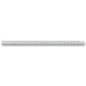 Linex Ruler Stainless Steel Imperial and Metric with Conversion Table 600mm Ref Lxesl60