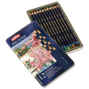 Derwent Graphitint Pencils Firm Blendable Soluble Quick-drying Assorted Colours Ref 0700928 [Pack 12]