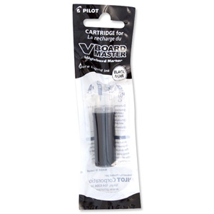 Pilot V-Board Master Refill for Drywipe Marker Begreen Bullet Tip Medium 4mm Black Ref 25510120 [Pack 12]