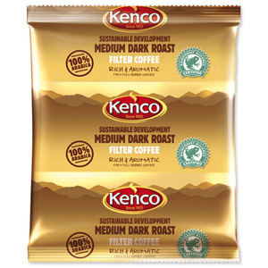 Kenco Sustainable Development Filter Coffee Sachet for 3 pints with Filter Paper Ref A03211 [Pack 50]