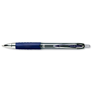 Uni-ball SigNo 207 Gel Rollerball Pen Retractable Fine 0.7mm Tip 0.5mm Line Blue Ref 9004601 [Pack 12]