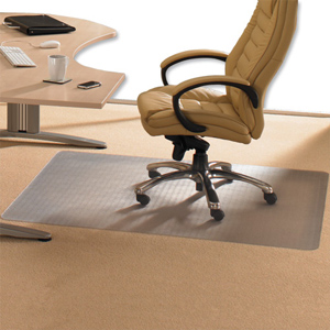 Chair Mat PVC for Low Pile 2.5mm Carpet 1200x1500mm Clear