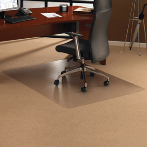 Cleartex Chair Mat Rectangular Low-Medium 2.3mm Pile Carpet Protection 1200x2000mm Ref 1120023ER