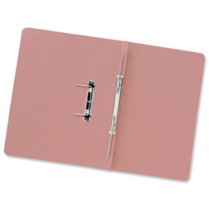 Guildhall Transfer Spring Files 315gsm Capacity 38mm Foolscap Pink Ref 348-PNKZ [Pack 50]