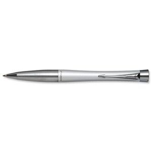 Parker Urban Ball Pen with Blue Ink and Twist-action for Standard Refills Silver Ref S0881840