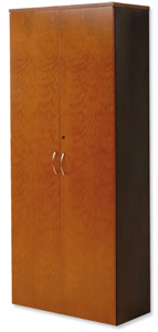 Emperial Cupboard Tall with Black Trim W800xD400xH1960mm Cherry Veneer