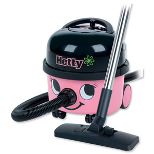 Numatic Hetty Vacuum Cleaner 1200W 9 Litre 6.6kg W340xD340xH370mm Pink Ref HET200
