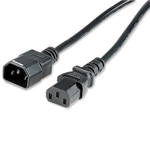 Hama Power Extension Cable Computer-Monitor VDE-tested Moulded Plug and Jack 1.4m Ref 29978