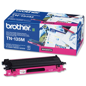 Brother Laser Toner Cartridge Page Life 4000pp Magenta Ref TN135M