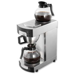 Burco Filter Coffee Maker with Warming Plate and Indicator Light Capacity 14 Cups 1.7 Litres Ref BR7000