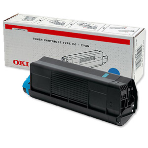 OKI Laser Toner Cartridge Page Life 5000pp Cyan [for C5100 5200 5300 5400] Ref 42127407