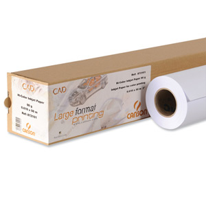 Canson Printer Paper Roll Large Format Economy Surfaced Opaque 90gsm 610mmx50m White Ref 872101