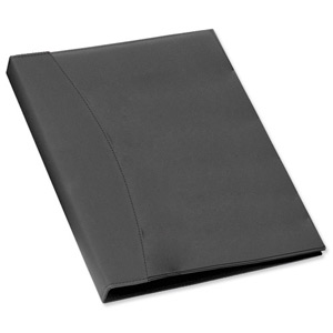 Rexel Display Book Soft Touch 24 Pockets with Cover Smooth Black Ref 2101185