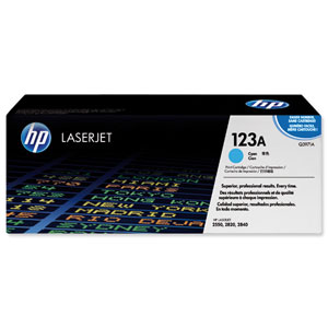Hewlett Packard [HP] No. 123A Laser Toner Cartridge Page Life 2000pp Cyan Ref Q3971A Ident: 815R