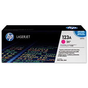 Hewlett Packard [HP] No. 123A Laser Toner Cartridge Page Life 2000pp Magenta Ref Q3973A Ident: 815R