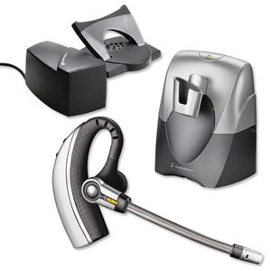 Plantronics CS70N/C System DECT Headset Earpiece Cordless HL-10 and Base Unit Range 50-100m Ref 39449-01