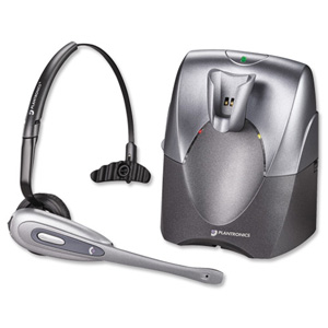 Plantronics CS60 System DECT Headset Monaural Cordless HL-10 and Base Unit Range 50-100m Ref 39159-01