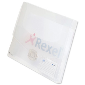 Rexel Ice Document Box Polypropylene 25mm A4 Translucent Clear Ref 2102027 [Pack 10]