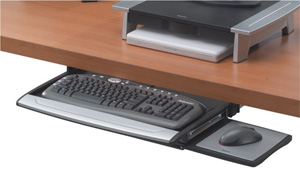Fellowes Office Suites Deluxe Keyboard Manager Height-adjustable and Movable Mouse Tray Ref 8031201