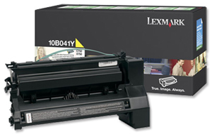 Lexmark C750 Return Program Laser Toner Cartridge Page Life 6000pp Yellow Ref 10B041Y