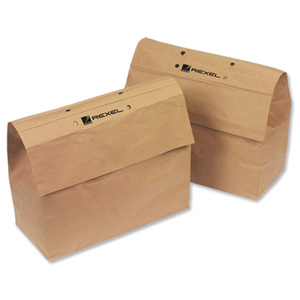 Rexel Mercury Shredder Bags Paper W370xD170xH280mm [for RSS2030 RSX1630 RSM1130] Ref 2102063 [Pack 20]