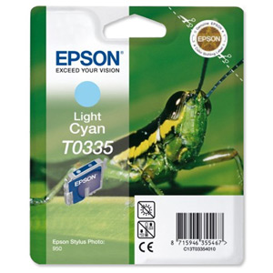 Epson Inkjet Cartridge Page Life 440pp Light Cyan Ref T033540