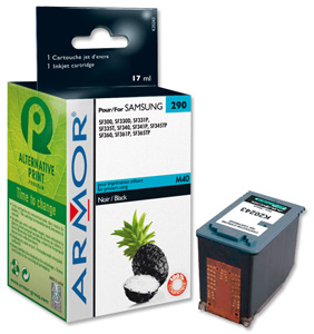 Armor Compatible Fax Inkjet Cartridge Page Life 750pp Black [Samsung INK-M40 Equivalent] Ref K20243