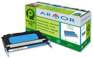 Armor Compatible Laser Toner Cartridge Page Life 4000pp Cyan [for HP Q6471A] Ref K12255