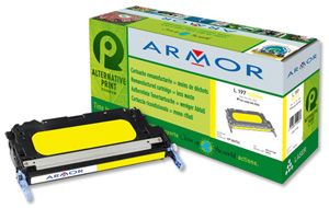 Armor Compatible Laser Toner Cartridge Page Life 4000pp Yellow [for HP Q6472A] Ref K12257