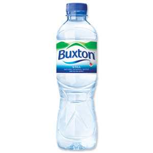 Buxton Natural Mineral Water Bottle Plastic 500ml Still Ref A01708 [Pack 24]