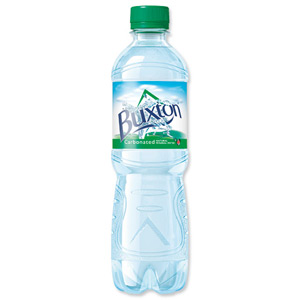 Buxton Natural Mineral Water Bottle Plastic 500ml Sparkling Ref A01520 [Pack 24]