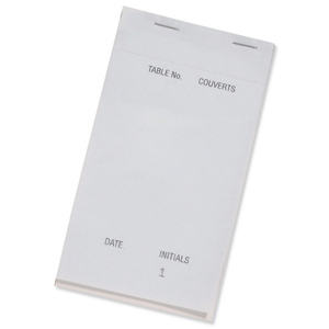 Duplicate Pad Carbonless Perforated Numbered 1-50 95x165mm [Pack 50]