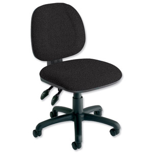 Trexus Plus Medium Back Chair Permanent Contact W460xD450xH480-590mm Back H400mm Charcoal