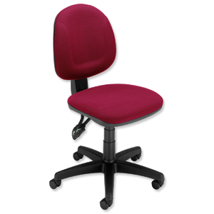 Trexus Plus Medium Back Chair Permanent Contact W460xD450xH480-590mm Back H400mm Burgundy