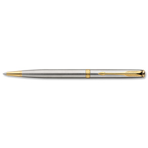 Parker Sonnet Slim GT Ball Pen with Twist-action Stainless Steel Ref S0809150