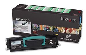 Lexmark Laser Toner Cartridge Return Program Page Life 9000pp Black Ref E352H11E Ident: 824H