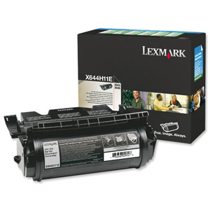 Lexmark Laser Toner Cartridge Return Program Page Life 21000pp Black Ref X644H11E Ident: 824P