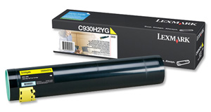 Lexmark Laser Toner Cartridge Page Yield 24000pp Yellow [for C935] Ref C930H2YG