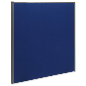 Trexus Plus Flat Top Screen Floor-standing W1600xD52xH1500mm Royal Blue