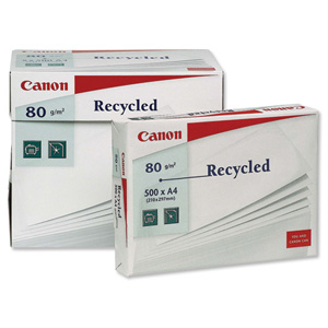 Canon Multifunctional Paper Recycled Ream-Wrapped 80gsm A4 White Ref 4734 [500 Sheets]