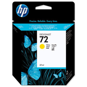 Hewlett Packard [HP] No. 72 Inkjet Cartridge 69ml Yellow Ref C9400A Ident: 810A