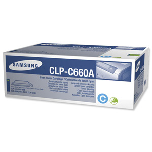Samsung Laser Toner Cartridge Page Life 2000pp Cyan Ref CLP-C660A/ELS Ident: 831C