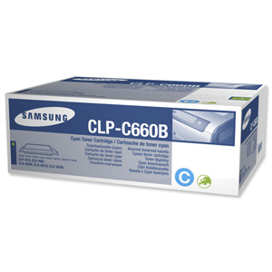 Samsung Laser Toner Cartridge High Yield Page Life 5000pp Cyan Ref CLP-C660B/ELS