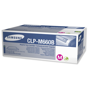 Samsung Laser Toner Cartridge High Yield Page Life 5000pp Magenta Ref CLP-M660B/ELS