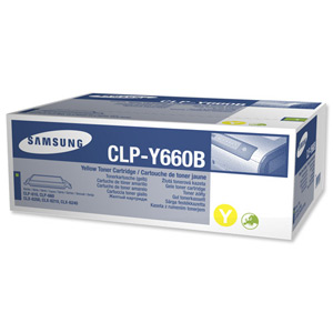 Samsung Laser Toner Cartridge High Yield Page Life 5000pp Yellow Ref CLPY660B/ELS