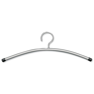 Coat Hanger for Racks Wooden and Metallic Grey Finish [Pack 6]