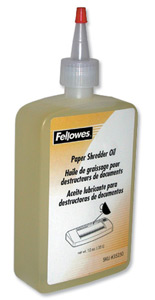 Fellowes Shredder Oil for all Cross-cut Shredders Bottle 350ml Ref 35250
